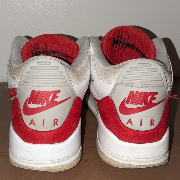 Nike Air Jordan 3 Retro "Tinker White/University Red" Men's 28.5 cm/US 10.5 - Picture 8 of 12